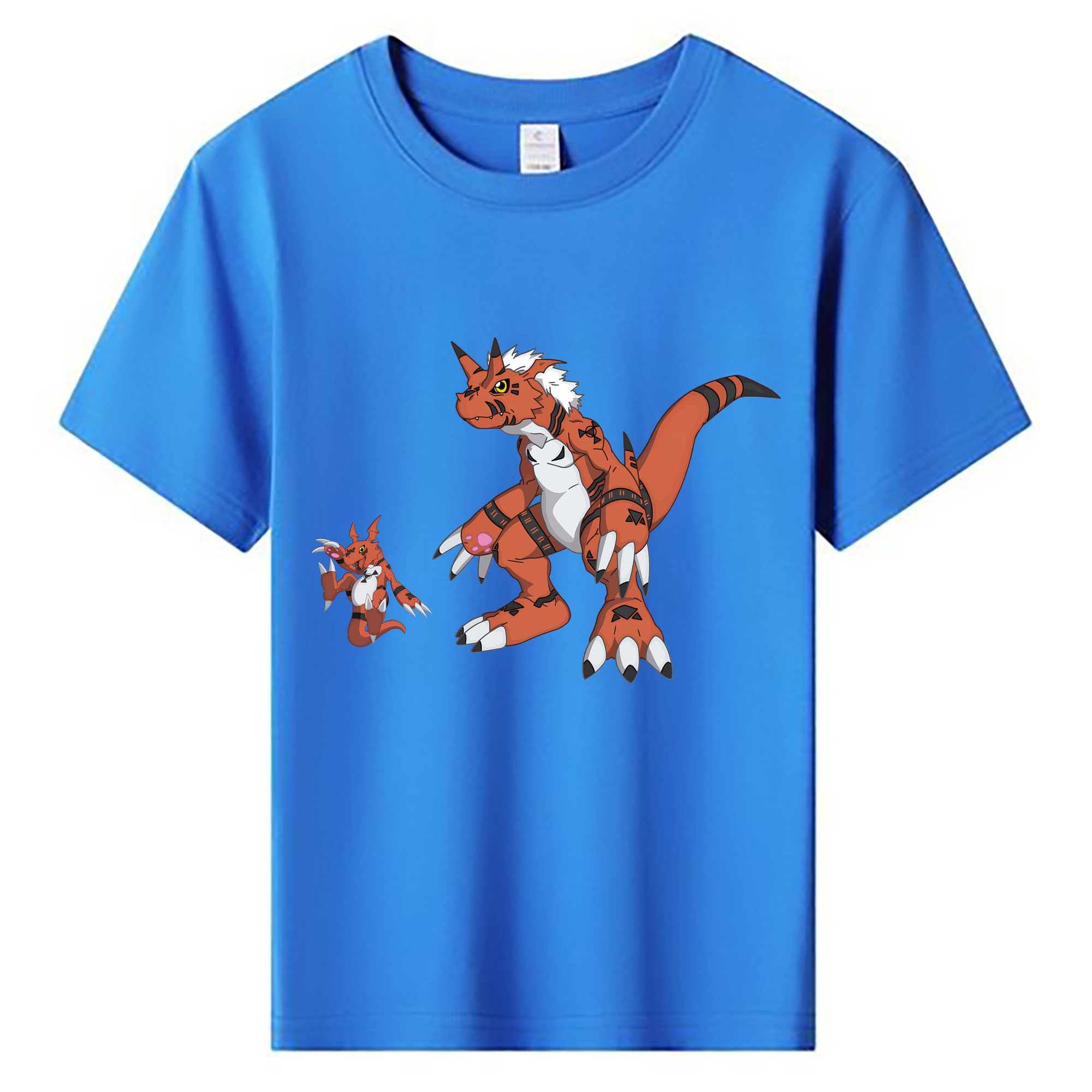 （画像用） Digimon デジタルモンスター/デジモン 綿100％キッズTシャツ（フロントプリント）